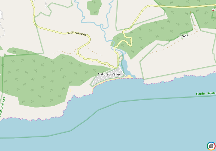 Map location of Nature's Valley